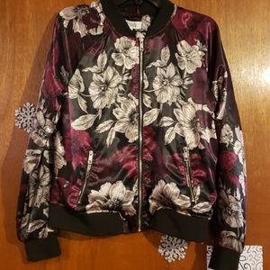 Floral Bomber Jacket